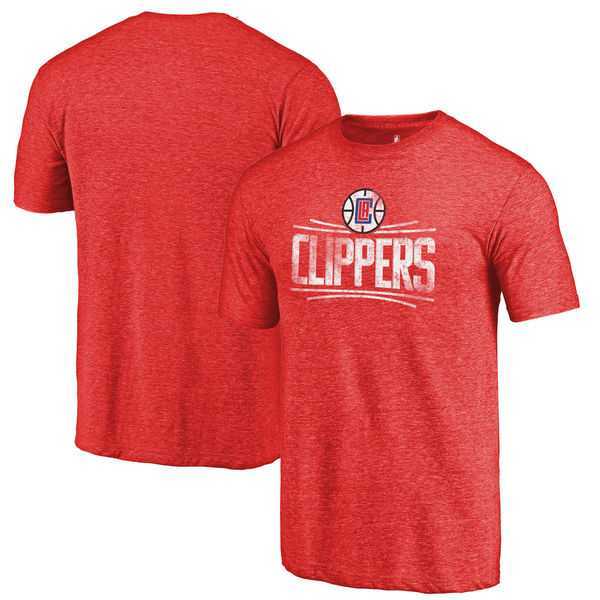 LA Clippers Fanatics Branded Red Distressed Logo Tri Blend T-Shirt,We sell and wholesale LA Clippers Fanatics Branded Red Distressed Logo Tri Blend T-Shirt on line form chian!